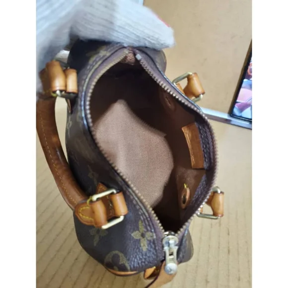 Authentic LOUIS VUITTON Monogram Mini Sac HL Speedy - Picture 3 of 10